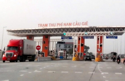 Hà Nam: Mức thu phí tại trạm thu phí Nam Cầu Giẽ